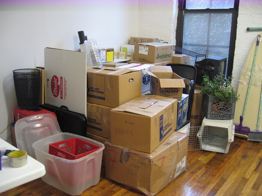 Pack with items you already own to reduce the cost of purchasing moving supplies.